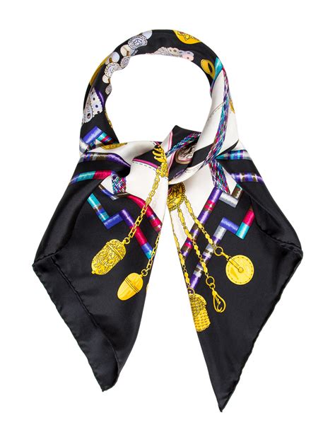 polyester black hermes scarf|Hermes scarf 90 women.